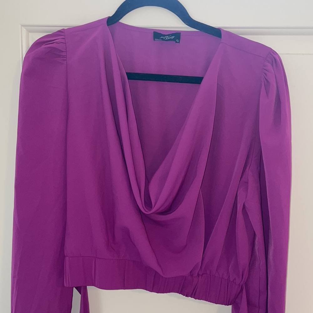 Purple wrap Top